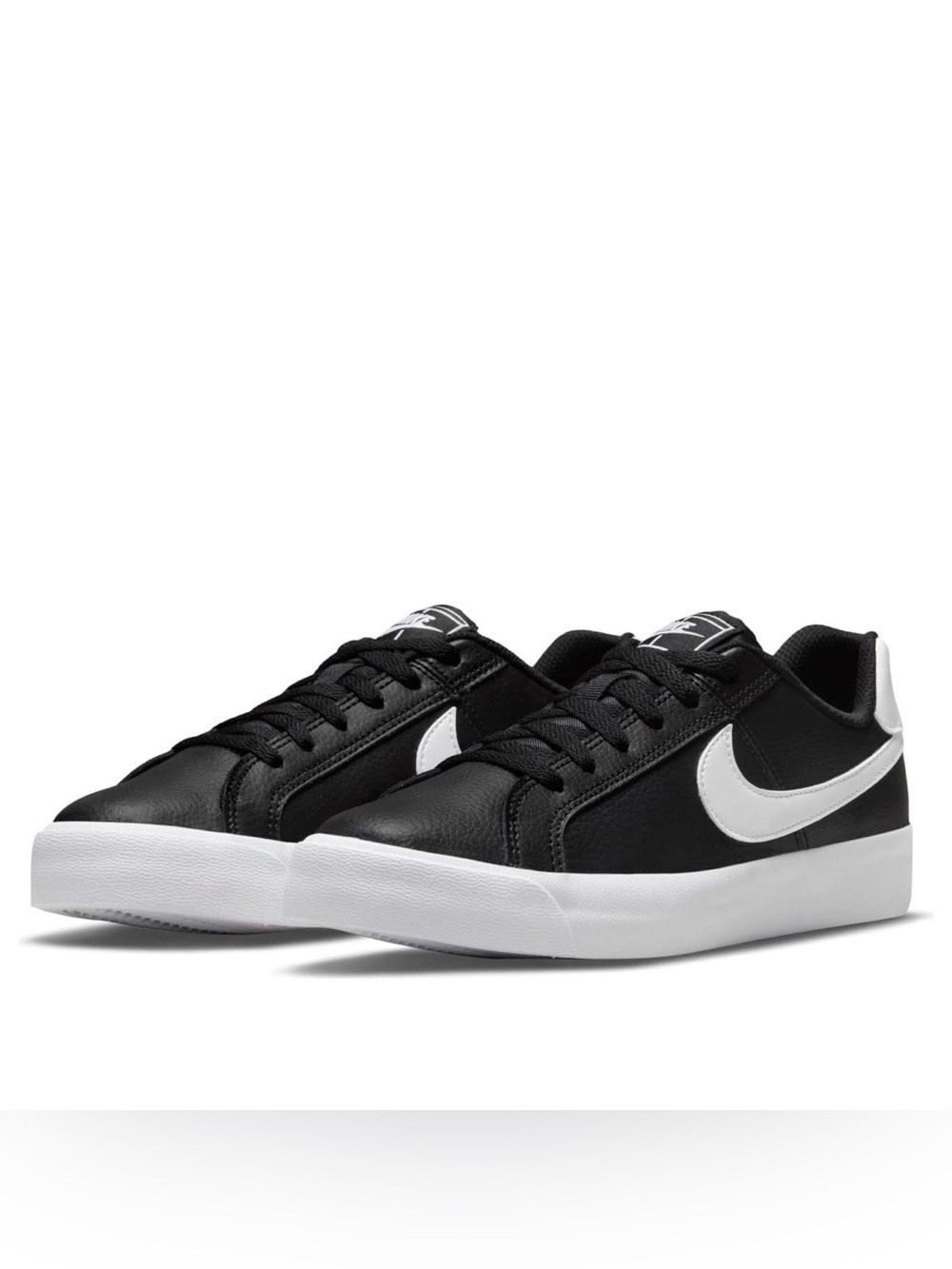 Nike Court Royale AC Black White Low Top Sneakers Women’s Size 8.5